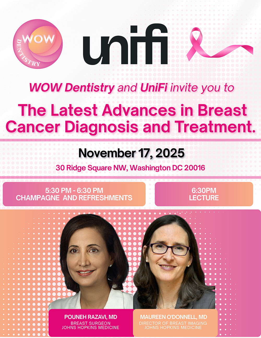 Latest Advances in Breast Cancer Diagnosis & Treatment event flyer