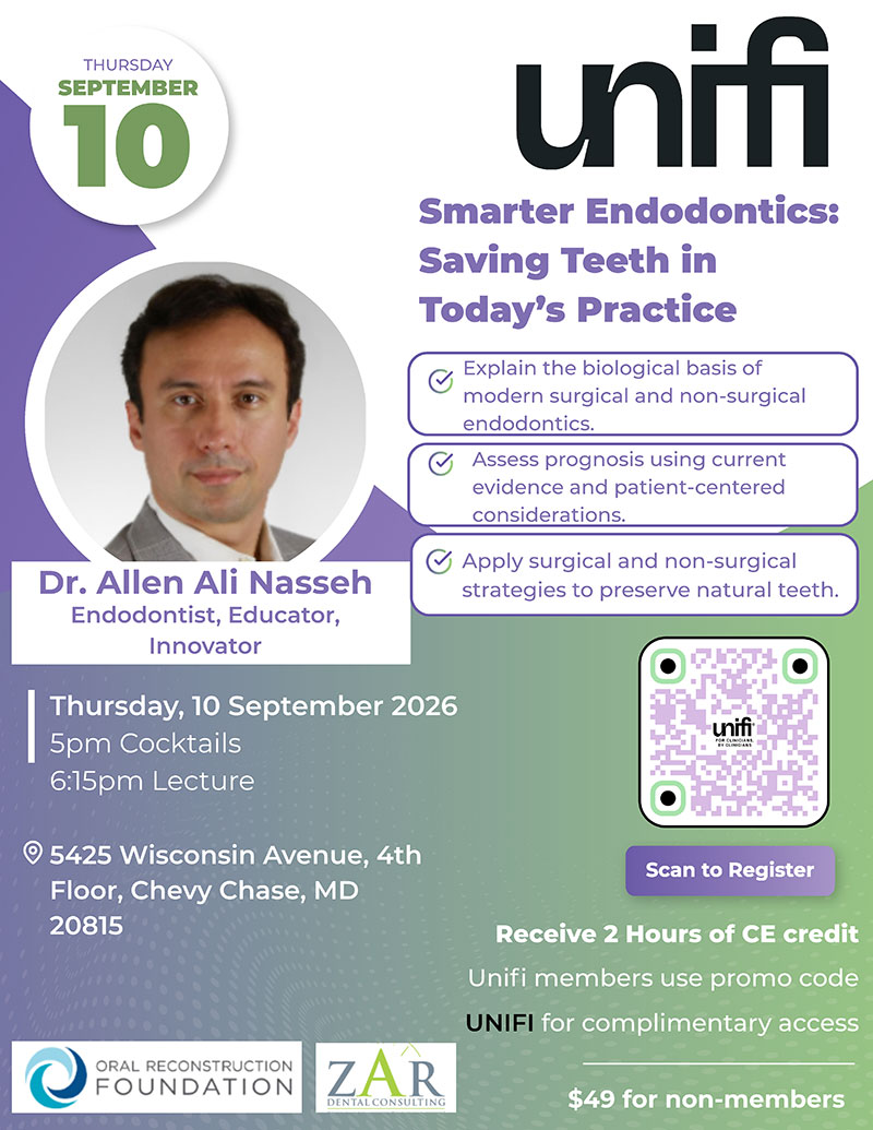 Smarter Endodontics: Saving Teeth in Today's Practice event flyer