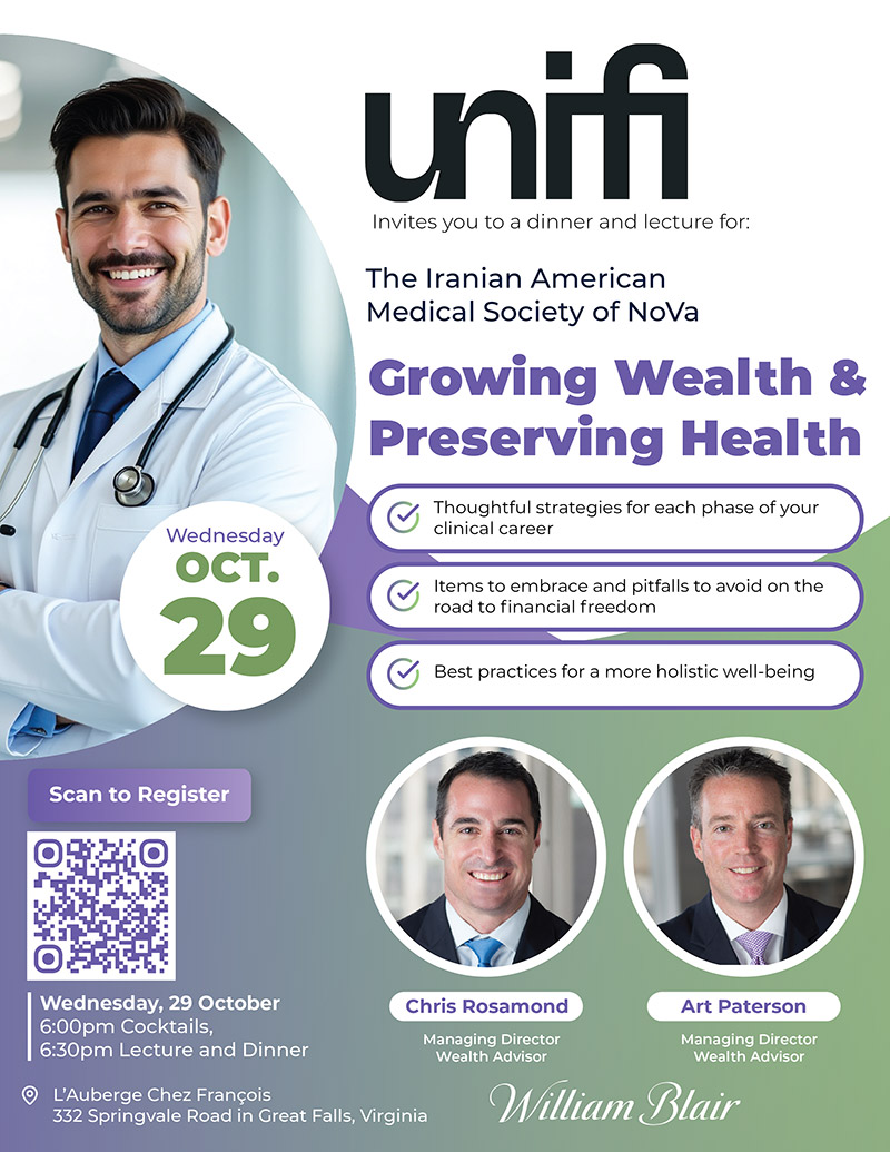 Growing Wealth & Preserving Health event flyer