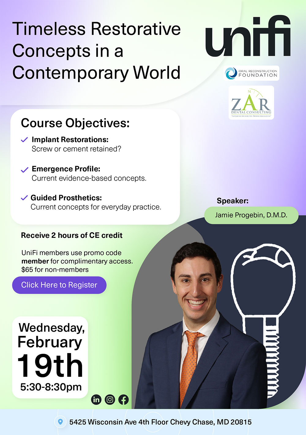 Timeless Restorative Concepts in a Contemporary World event flyer